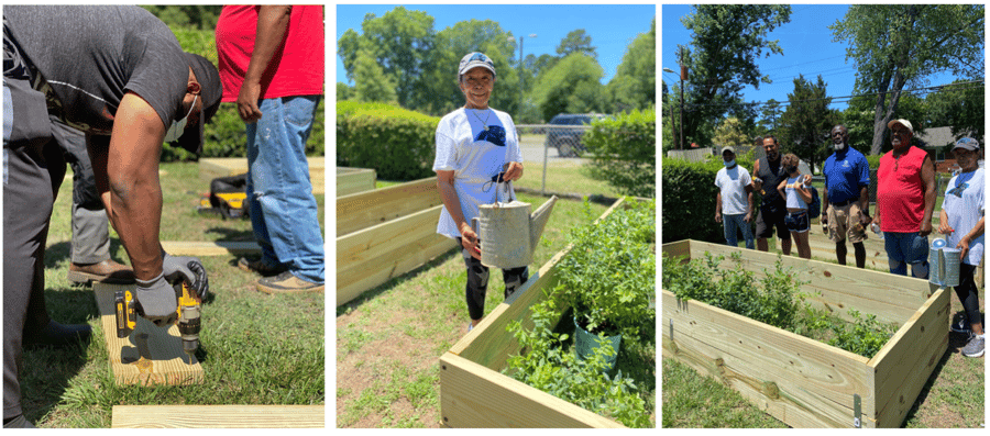 Building the garden in Charlotte, NC