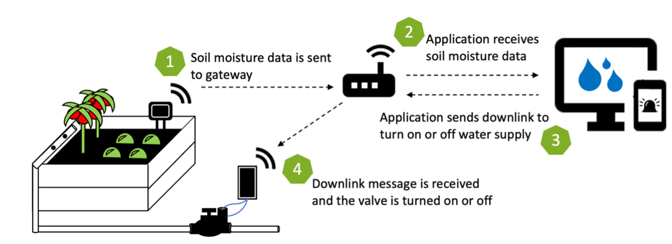 explaining the garden IoT solution